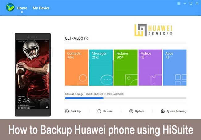 Как сделать резервную копию телефона Huawei с помощью приложения HiSuite