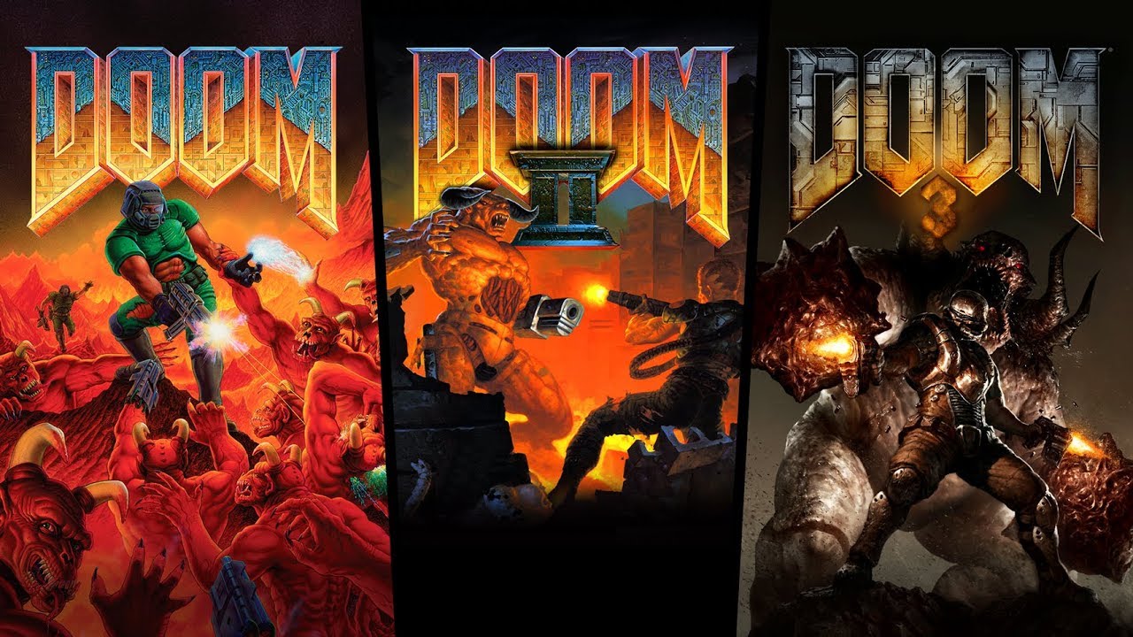 Doom (1993), Doom II (1994) и Doom 3 (2004) на PlayStation 4, Xbox One, Nintendo Switch и устройства iOS и Android