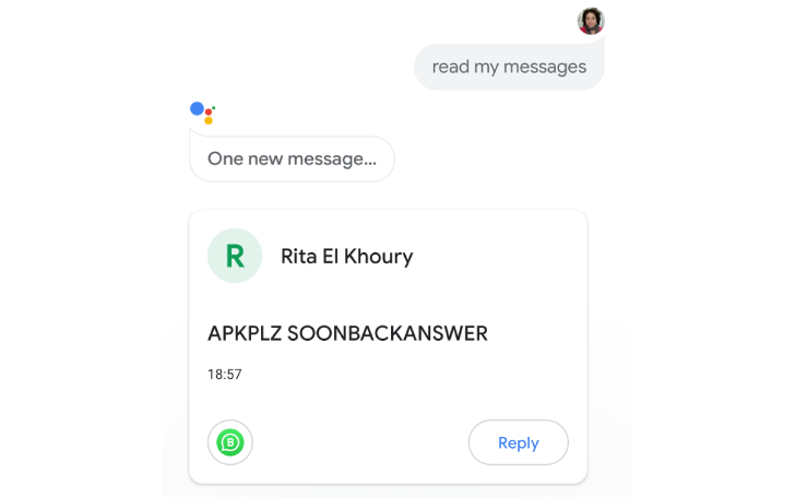 Google Assistant Теперь можно читать и отвечать на сообщения от WhatsApp, Telegram, Slack, других