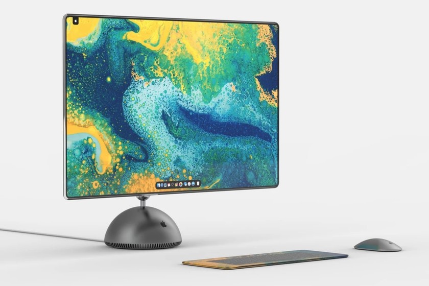 Дизайнер представляет, как iMac G4 будет выглядеть в 2019 году: OLED-дисплей без рамки, сенсорная клавиатура и металлический корпус
