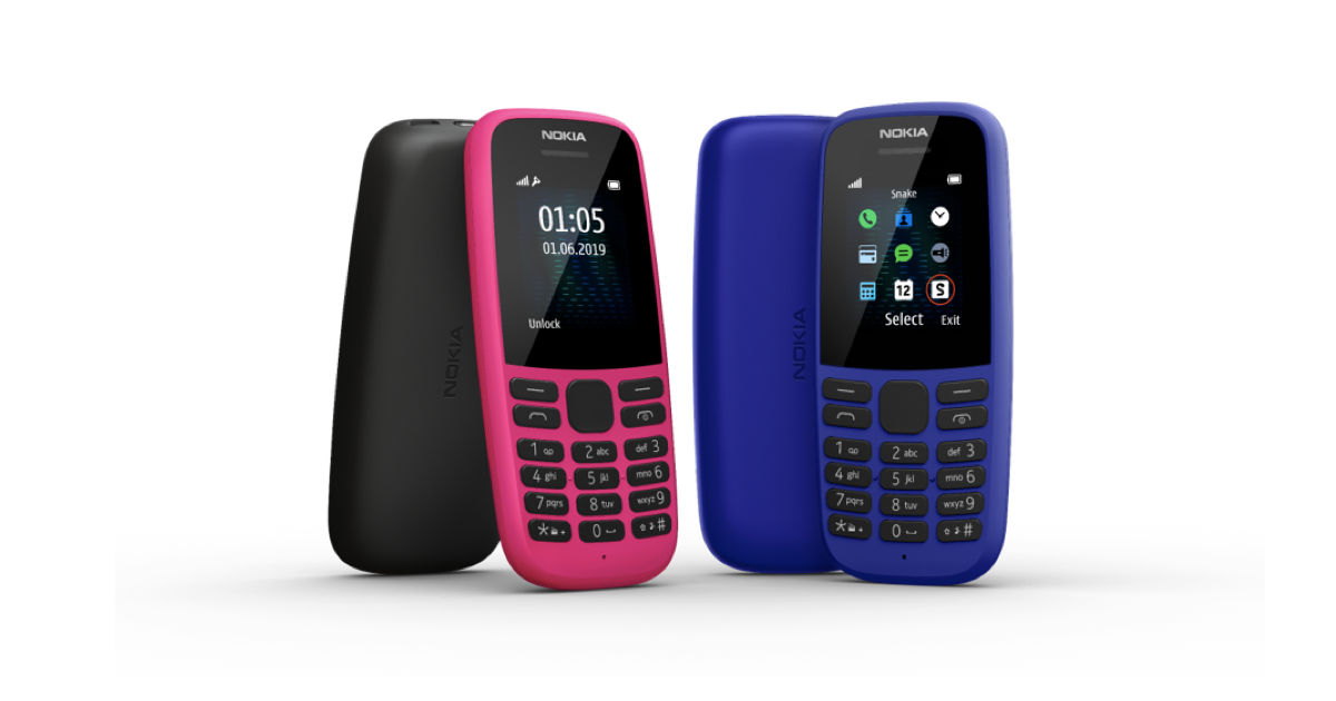 Nokia 105 (2019) feature phone 25-day battery launched in India for Rs 1,199