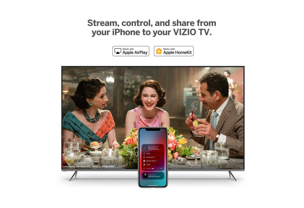 Après LG, Vizio предлагают "тур по сыну" AirPlay 2 и HomeKit d 'Apple sur ses TV connectées