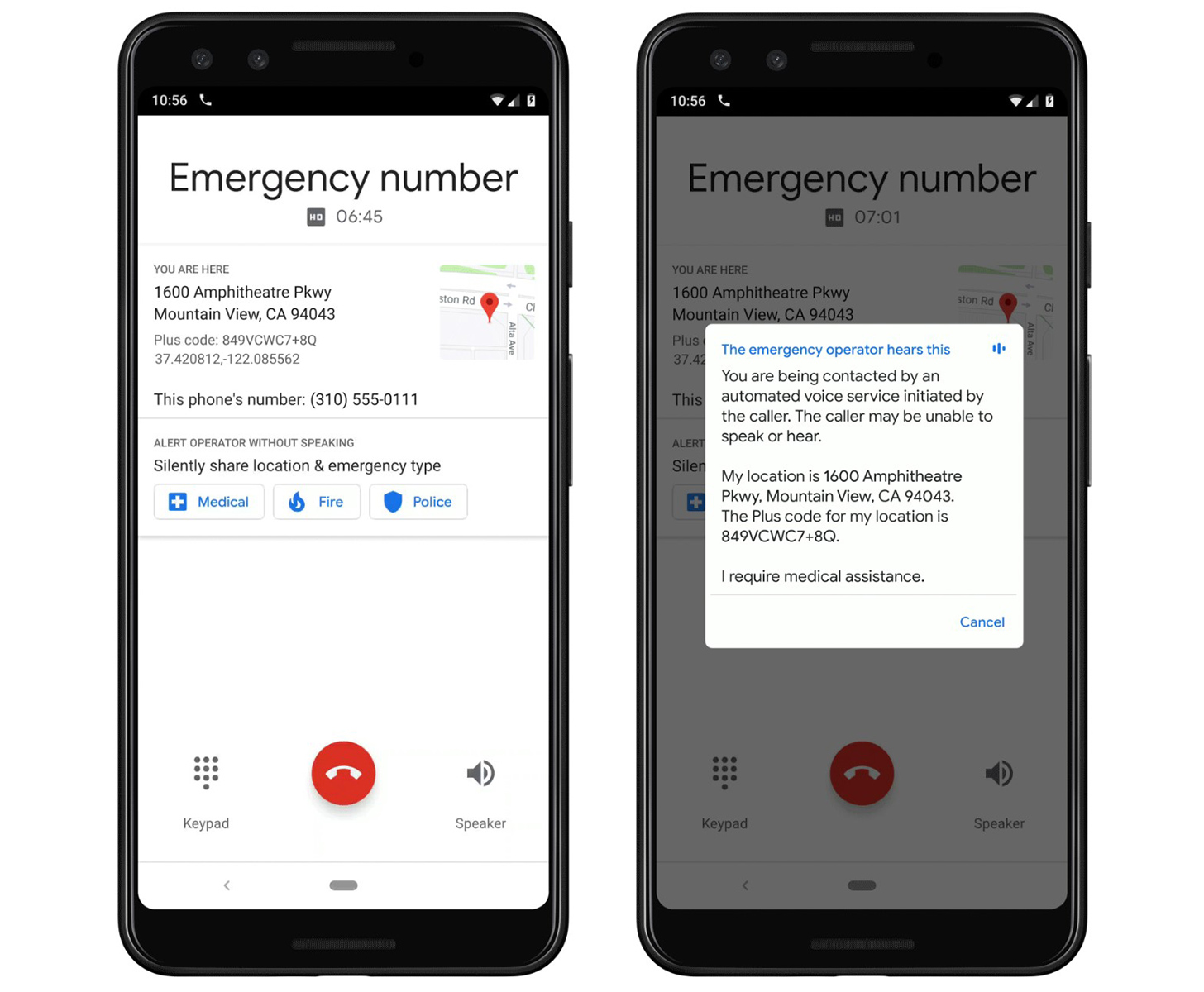 Google запустит автоматический голосовой сервис для экстренных вызовов на некоторых телефонах Android