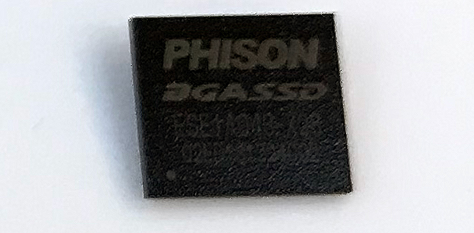 Phison для демонстрации PS5013-E13T BGA SSD: до 1,7 ГБ / с при мощности до 2 Вт