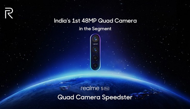 Realme 5 pro подтвердил, что у него установлена ​​48-мегапиксельная камера Quad Camera, запущенная 20 августа
