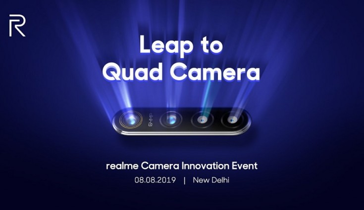 Realme выпустит 64-мегапиксельную камеру Quad Camera вокруг Diwali