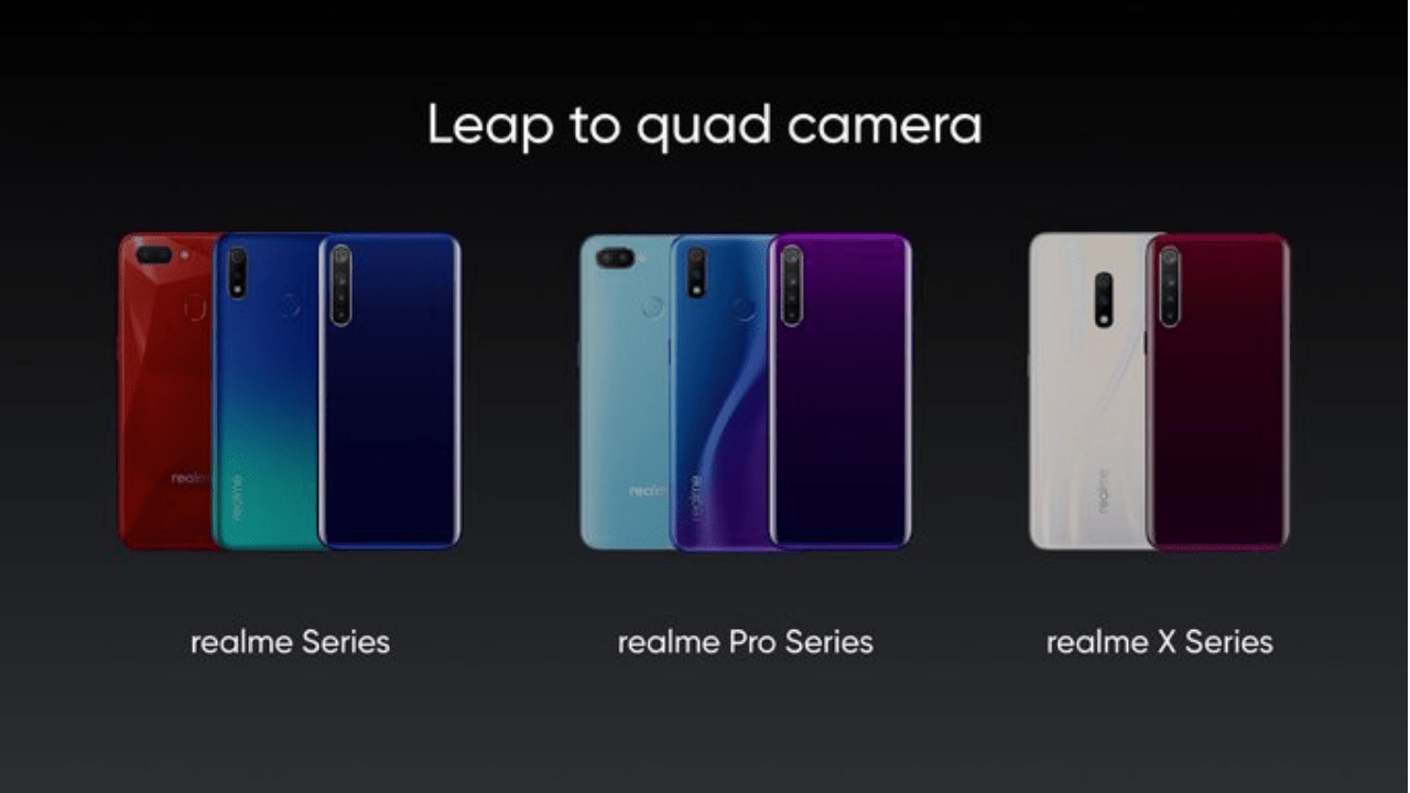 RealmeOS, скоро появятся три новых телефона с задней камерой Realme Quad, утверждает генеральный директор