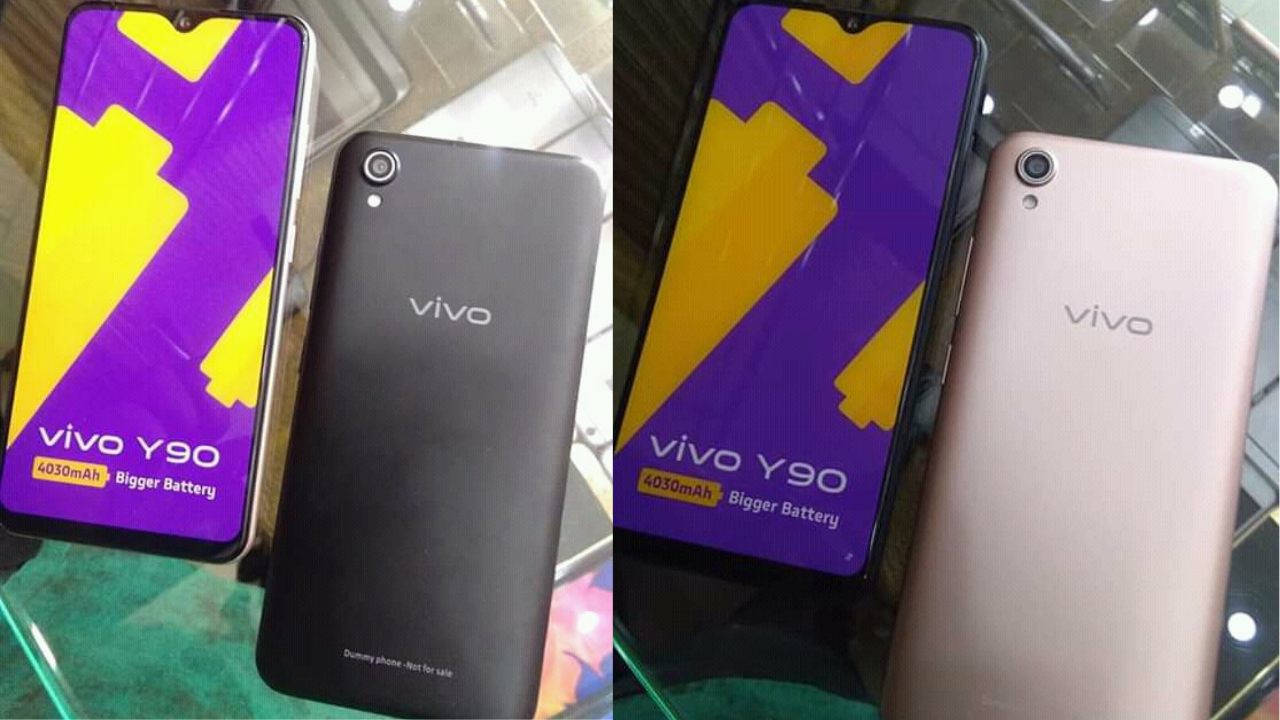 Vivo Живые изображения смартфона начального уровня Y90 утекли, раскрывают два цветовых варианта