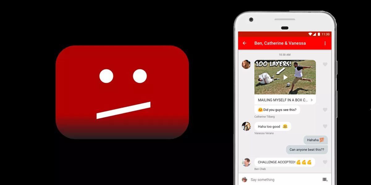 YouTube  удалить личные сообщения
