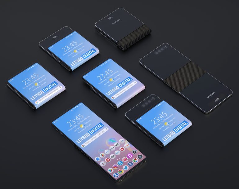 Идеи складных телефонов Samsung продолжают поступать, хотя Galaxy Fold  все еще не вышел