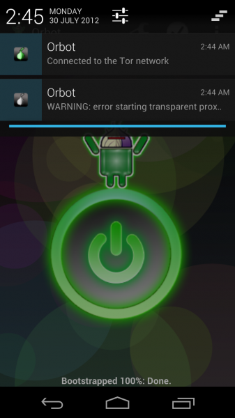 Исправление Orbot / Tor для устройств Android 4.1 Jelly Bean