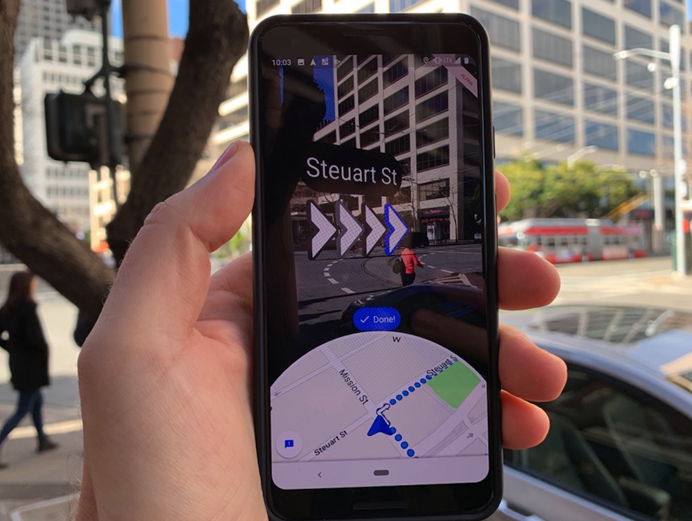 Как использовать дополненную реальность для навигации по Google Maps