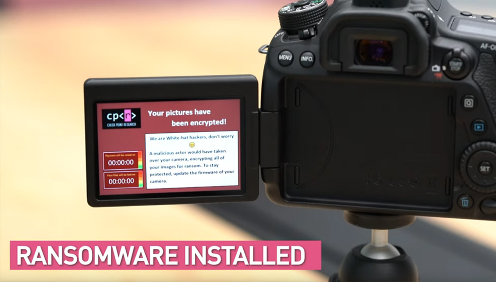 Находящаяся в камерах DSLR дыра в безопасности может позволить хакерам установить вымогателей и украсть ваши фотографии