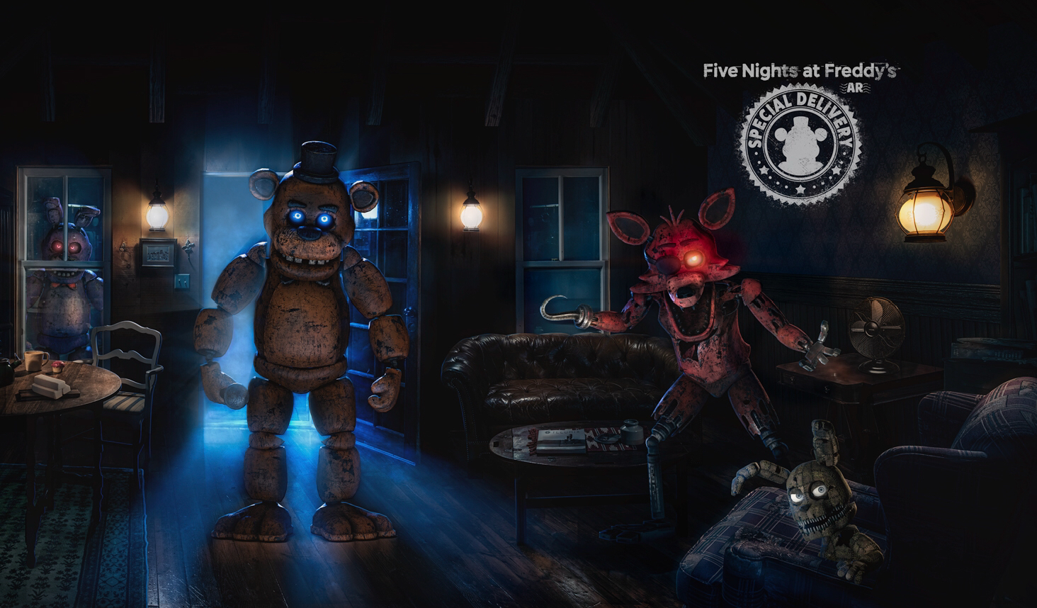 «Five Nights at Freddy's AR: специальная поставка» - это опыт FNAF дополненной реальности, который появится на iOS и Android устройствах этой осенью, и вы можете посмотреть его первый трейлер здесь