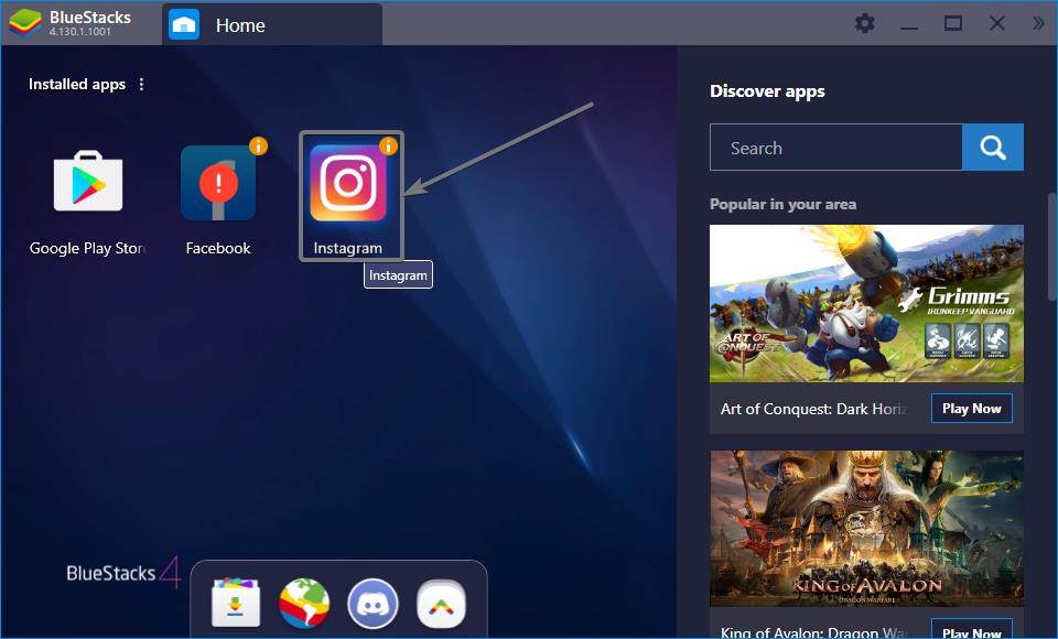 Drag and drop to install APK on BlueStacks 1
