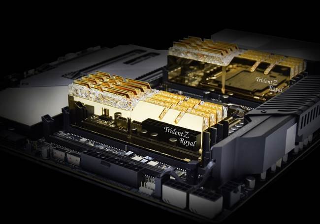 G. Skill выпускает наборы памяти Trident Z Royal с частотой 4300 МГц / 4000 МГц и емкостью 64 ГБ.