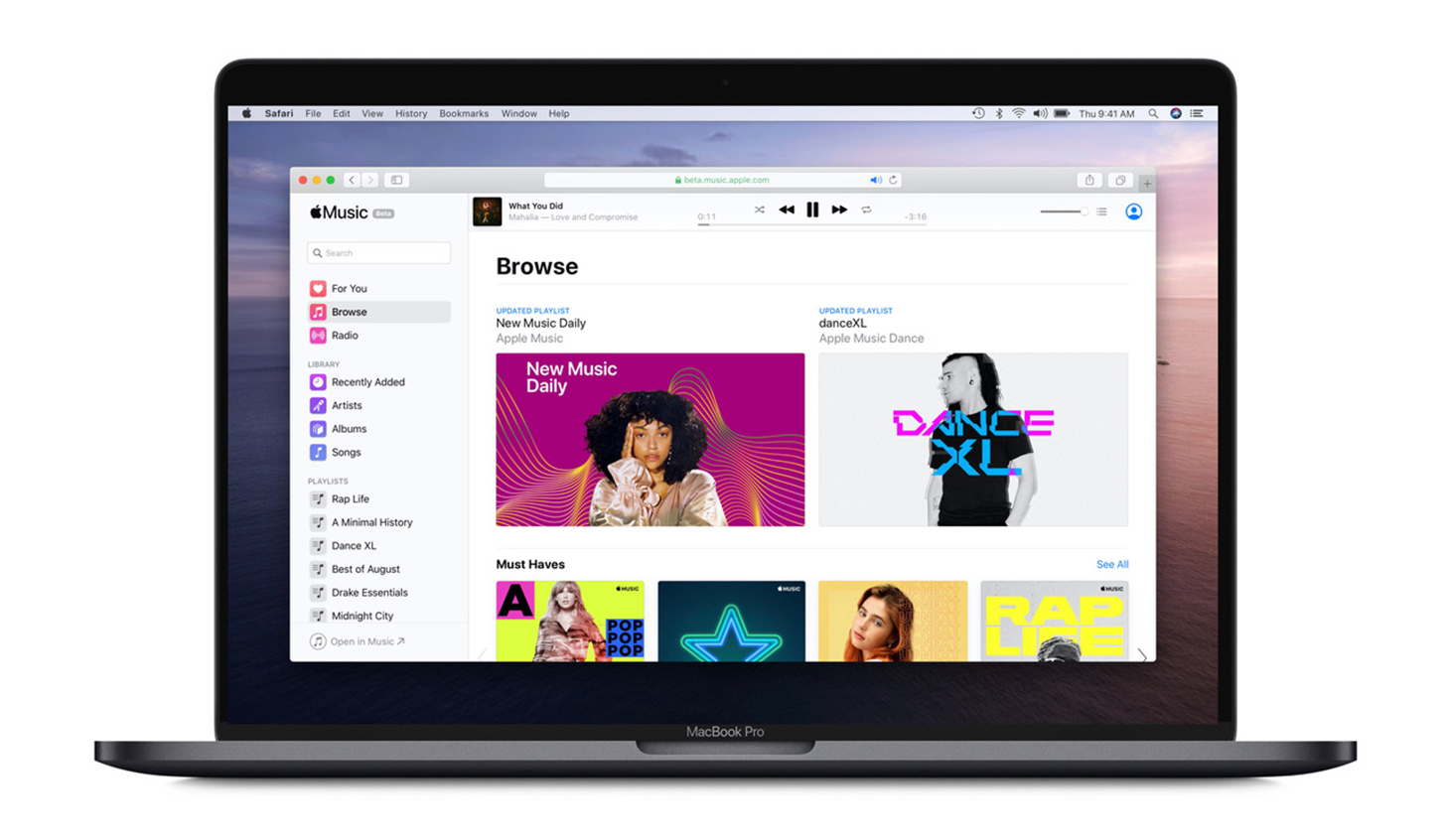 Apple Музыка получает веб-плеер