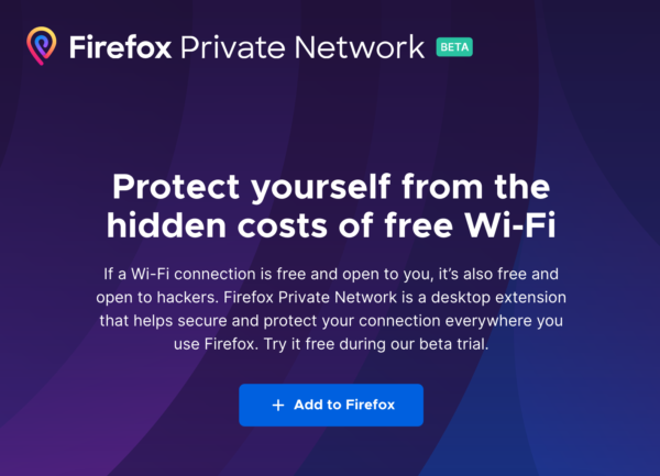 Firefox тестирует свой собственный VPN. Firefox Частная сеть
