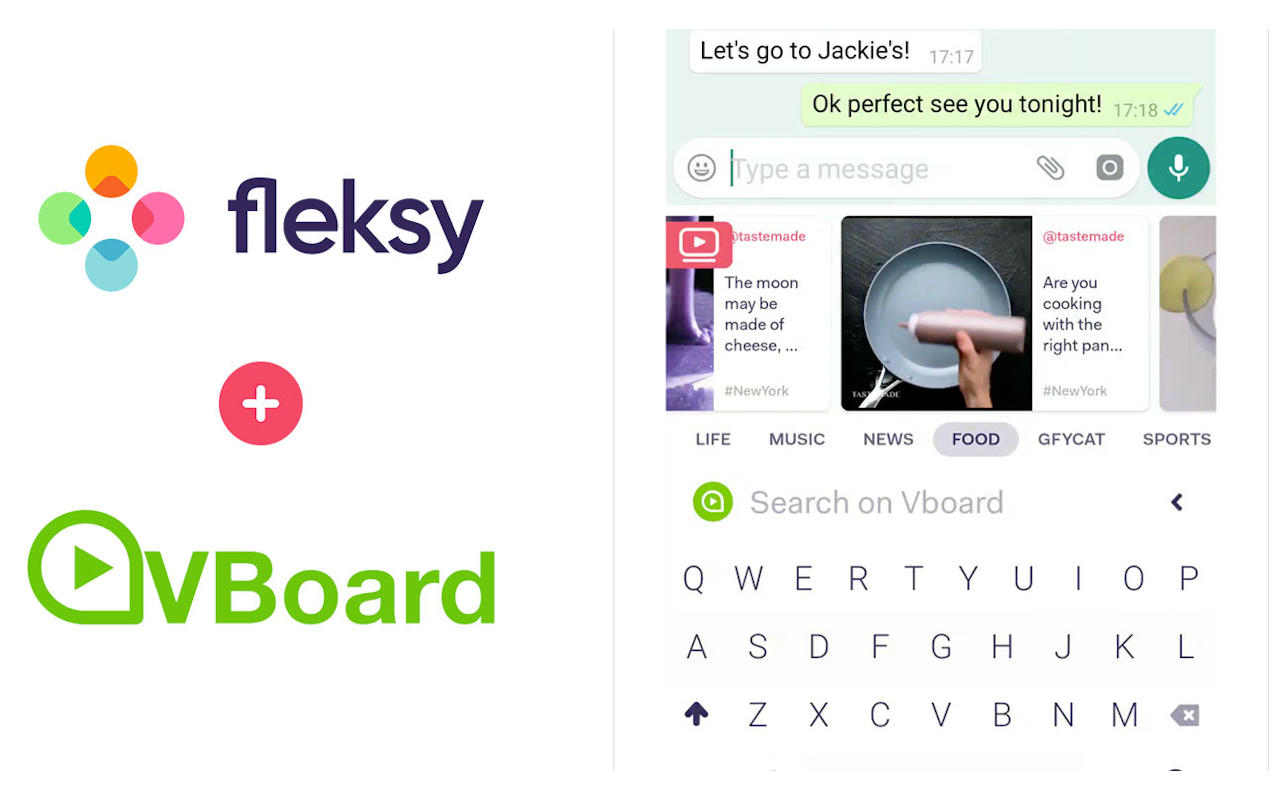 Клавиатура Fleksy для Android теперь может воспроизводить видео, потому что почему бы и нет