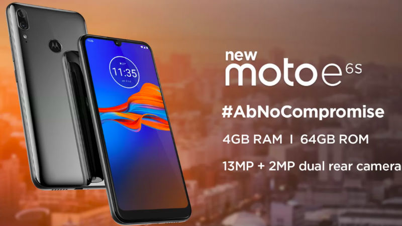 Официальный выпуск Moto E6S India, телефон для упаковки 4 ГБ оперативной памяти и две задние камеры