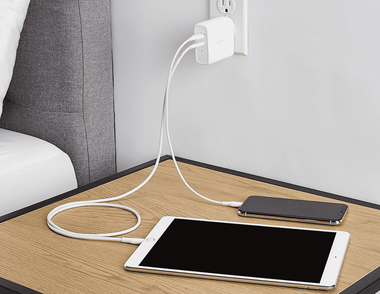 68W Two-Port GaN Wall Charger with 1 USB-C Port
