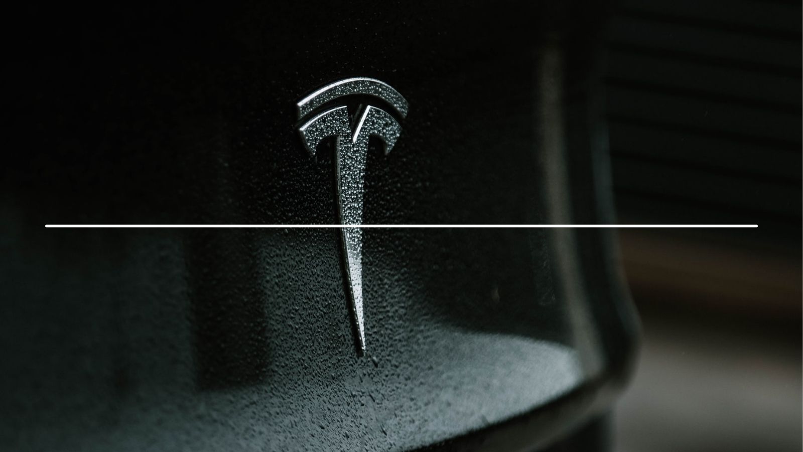 Tesla Black Silver Logo