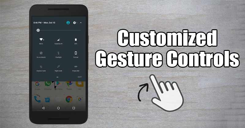 Как добавить настраиваемые элементы управления жестами на Android
