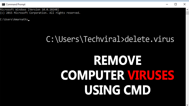 Как удалить компьютерные вирусы с помощью CMD