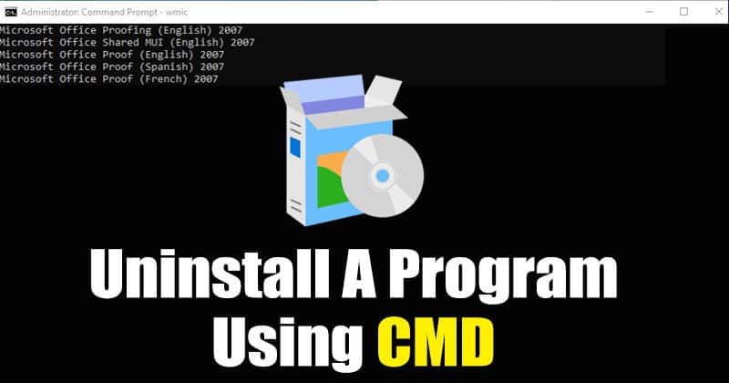 Как удалить программу с помощью CMD в Windows 10