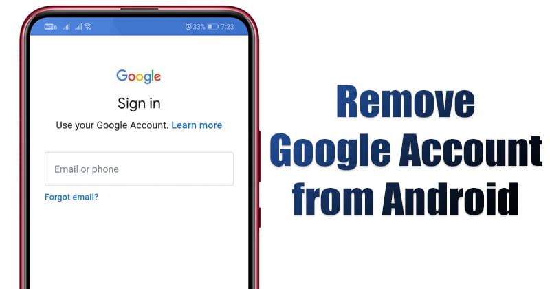 Как удалить учетную запись Google с устройства Android