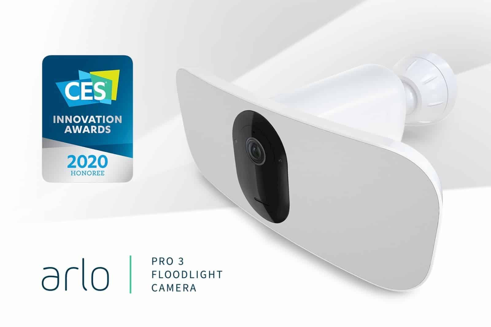 Камера Arlo Pro 3 с прожектором привносит элегантный беспроводной дизайн на CES 2020