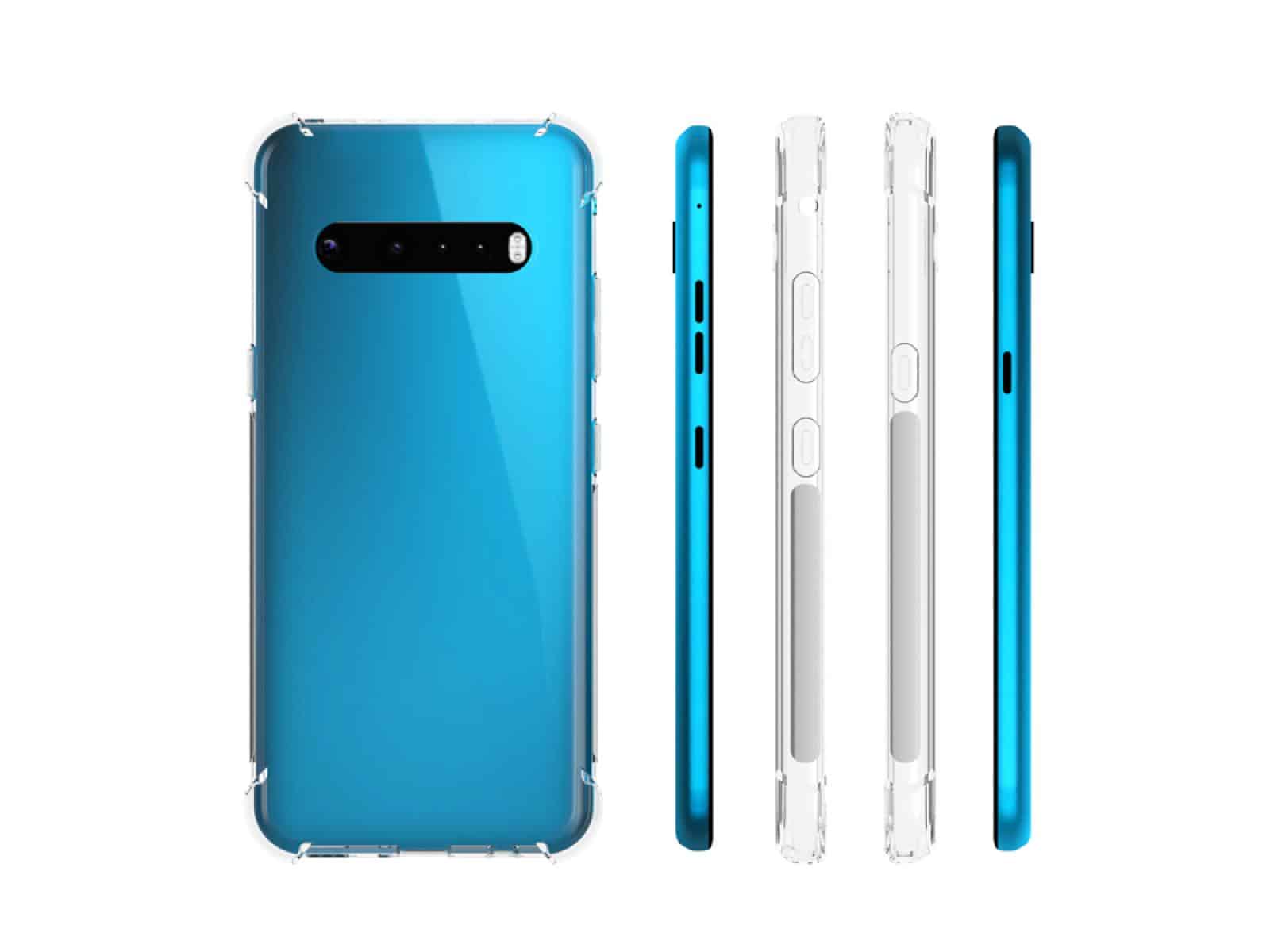 Корпус LG G9 окрашен в синий цвет, что соответствует более ранней утечке