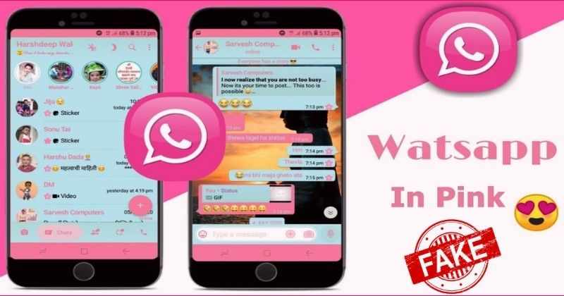 Остерегайтесь WhatsApp Pink Theme Virus, он может взломать ваш смартфон