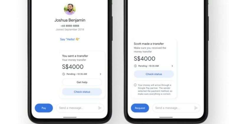 Пользователи Google Pay в США теперь могут отправлять деньги в Индию & amp;  Сингапур