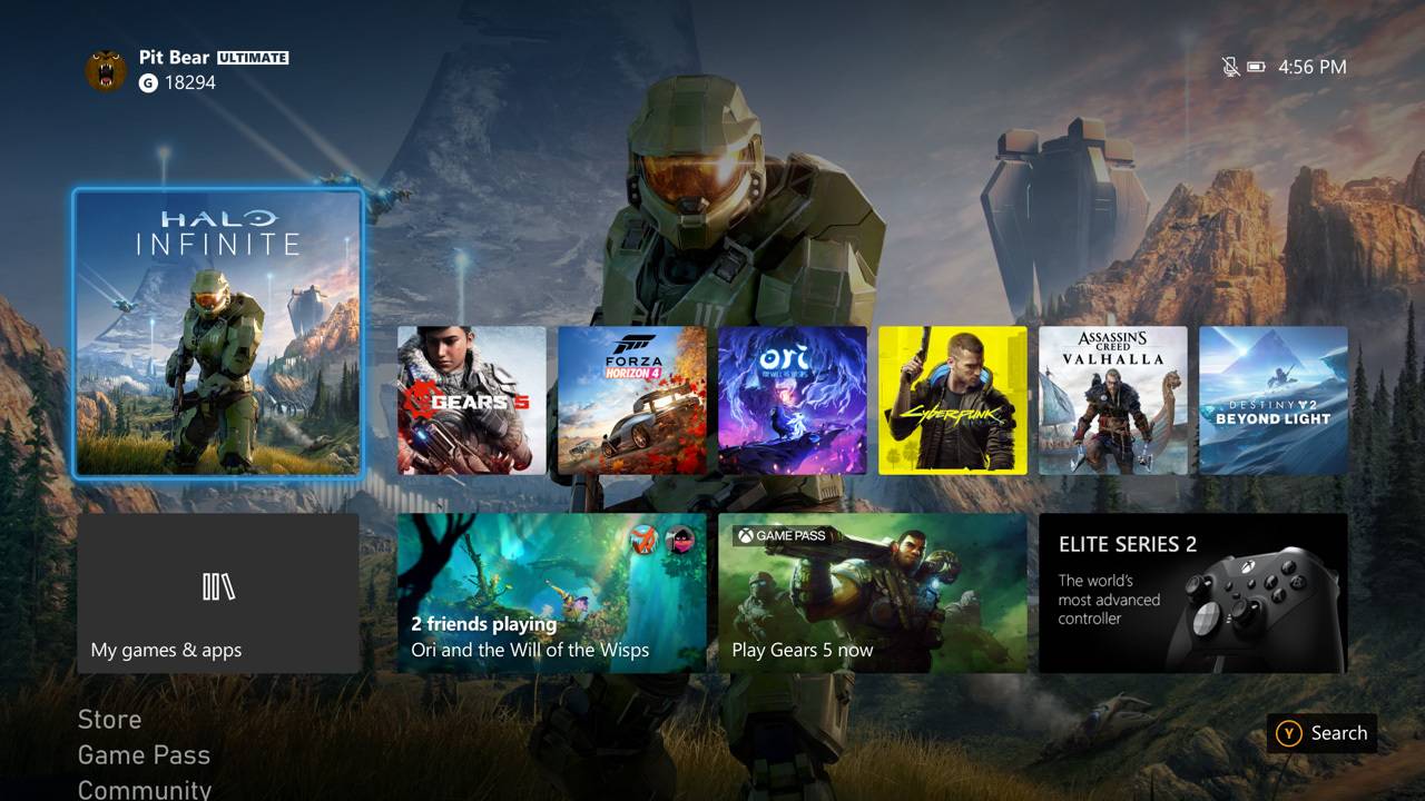 Попробуйте интерфейс Xbox Series X в новом обновлении Xbox One