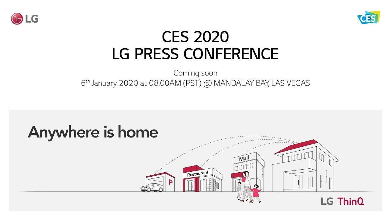 Смотрите прямую трансляцию пресс-конференции LG на выставке CES 2020 прямо здесь, в 11:00 по восточному времени.