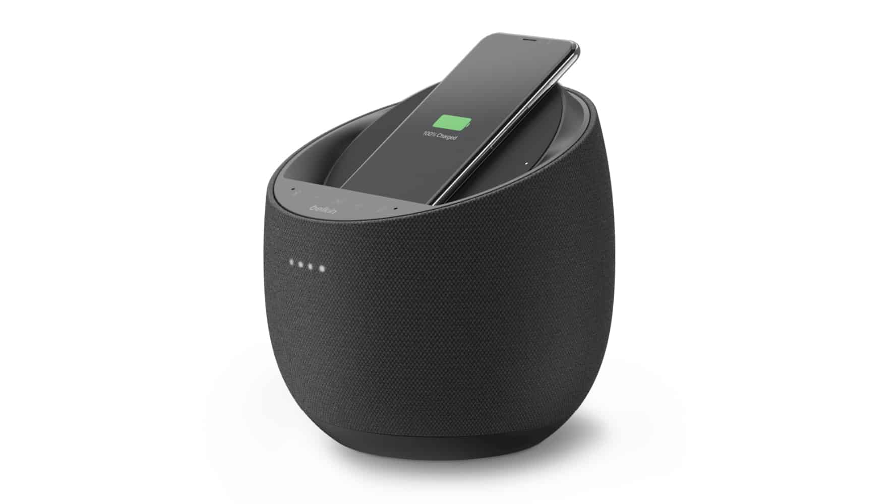 Умная акустическая система Belkin Soundform Elite Smart Speaker выполняет роль беспроводного зарядного устройства