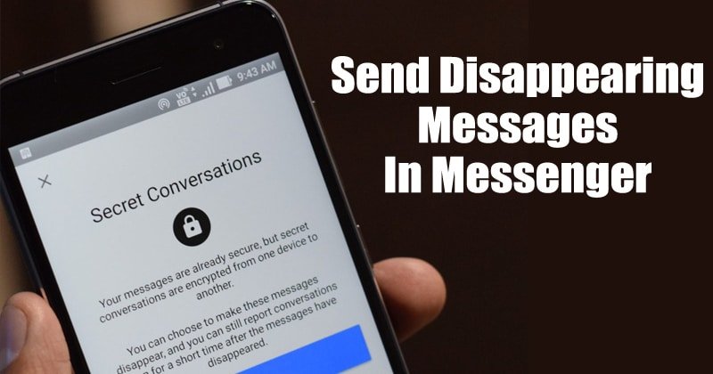 Как отправлять исчезающие сообщения в Facebook Посланник