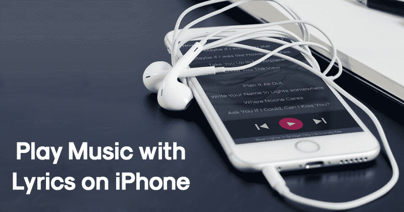 Как автоматически воспроизводить музыку с текстами на iPhone
