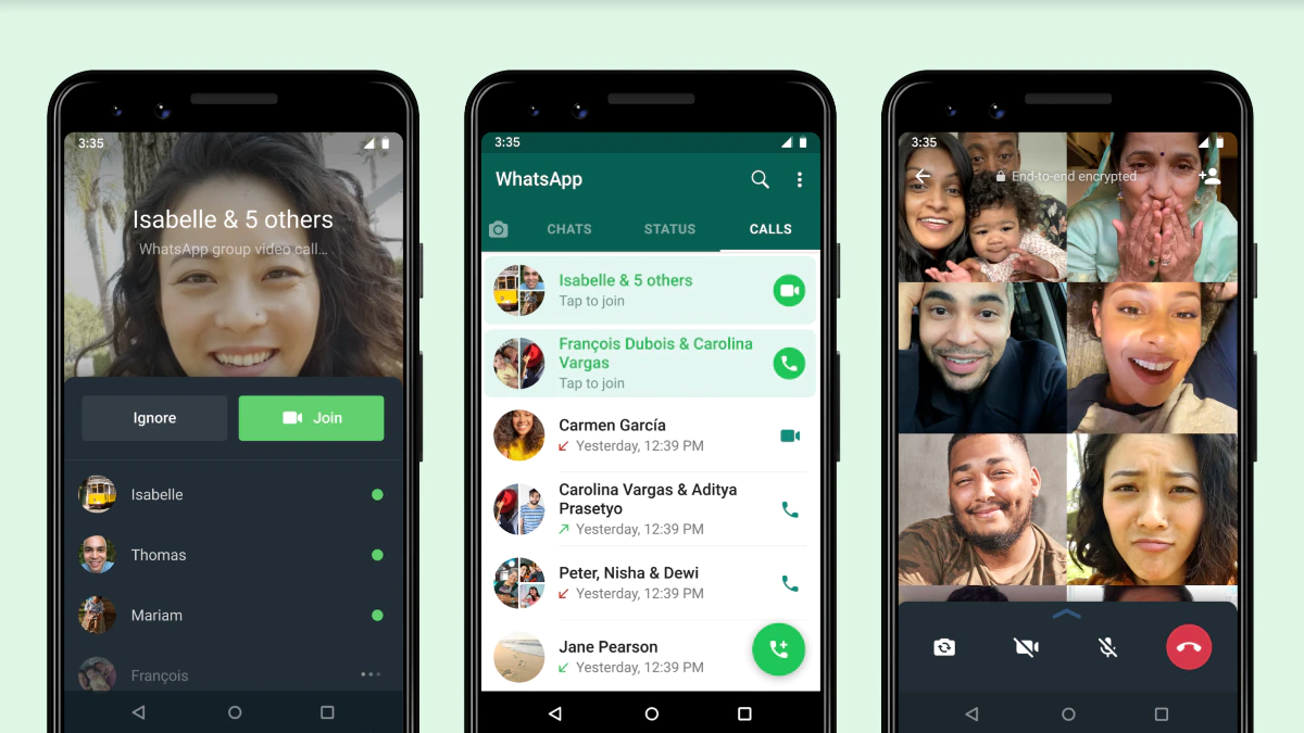 WhatsApp представляет новую функцию, которая называется «групповые вызовы с возможностью присоединения».
