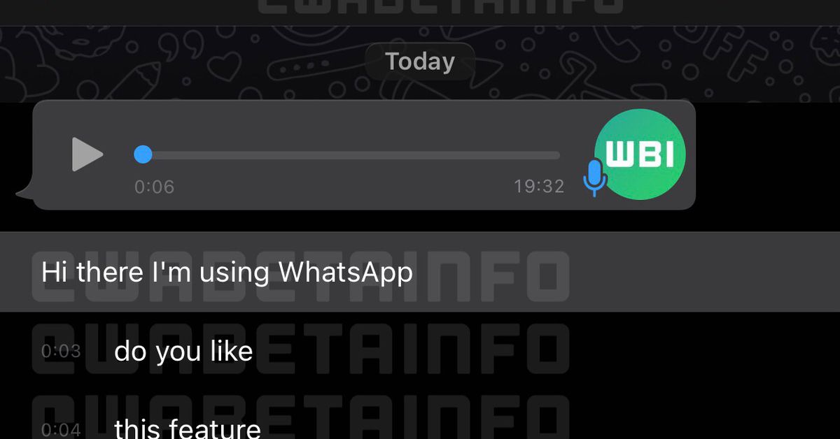 WhatsApp разрабатывает транскрипции, чтобы приручить хаотичные голосовые заметки