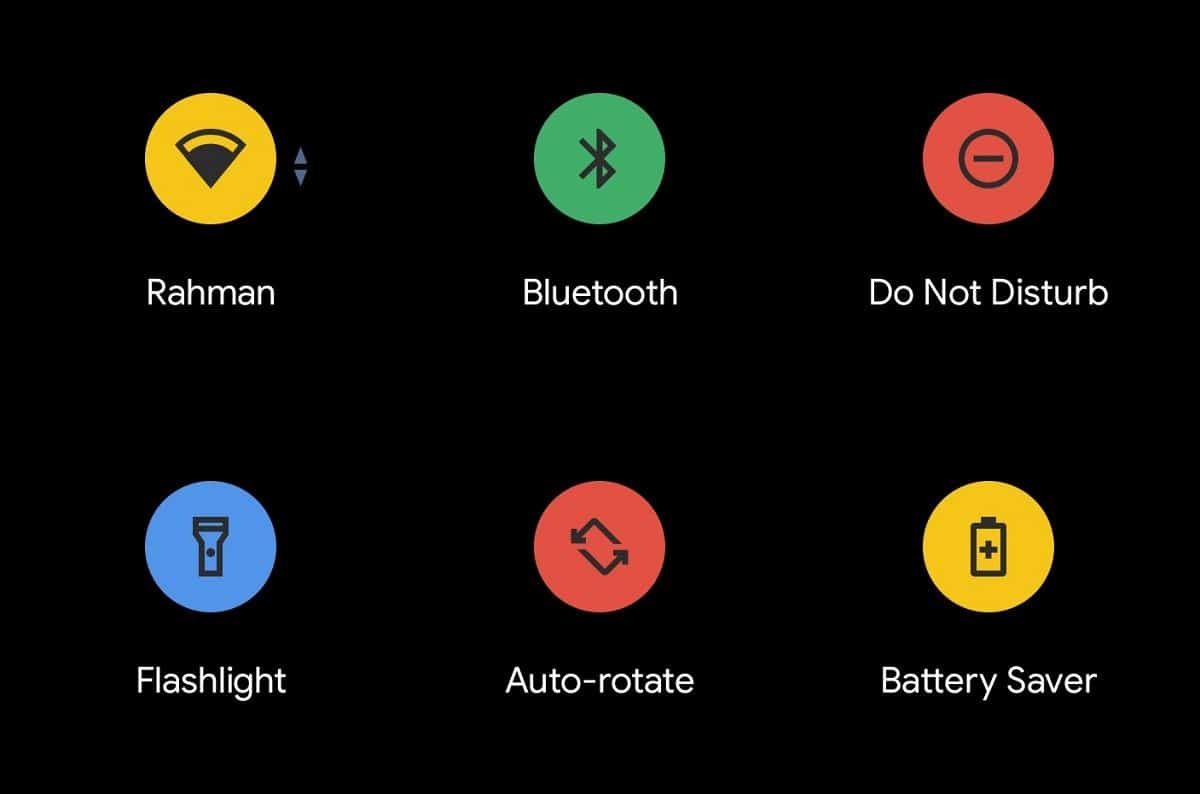 В Android 11 могут появиться разноцветные значки быстрых настроек