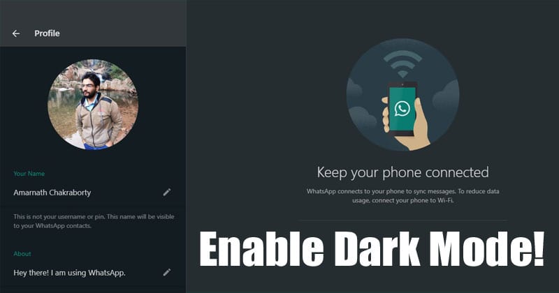 Как включить темный режим в WhatsApp Web