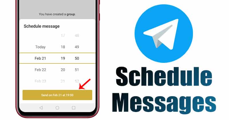 Как запланировать сообщения в Telegram для Android