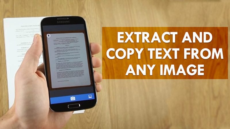 Как извлечь и скопировать текст из изображения на Android