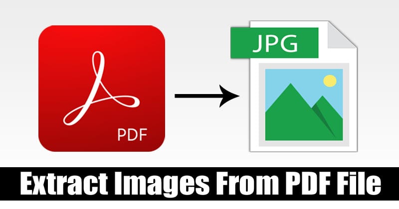 Как извлечь изображения из файла PDF в Windows