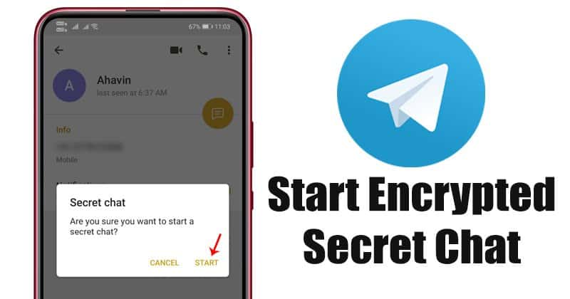 Как начать "секретный чат" со сквозным шифрованием в Telegram
