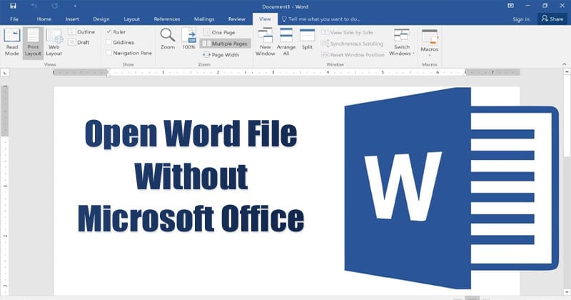 Как открыть документ Word без Microsoft Office в Windows 10