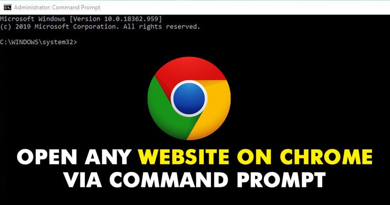 Как открыть любой веб-сайт в Chrome через командную строку