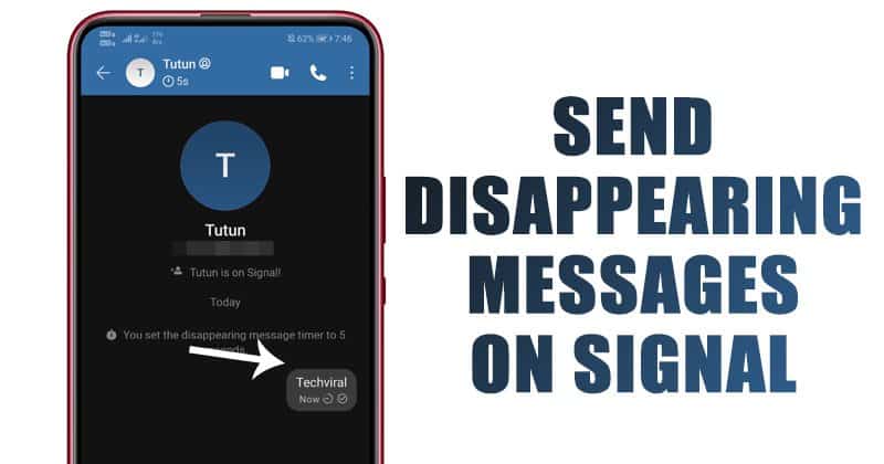 Как отправлять исчезающие сообщения в Signal Private Messenger